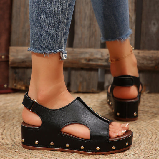 Damen Komfortable Keilsandalen mit modischem Design EB