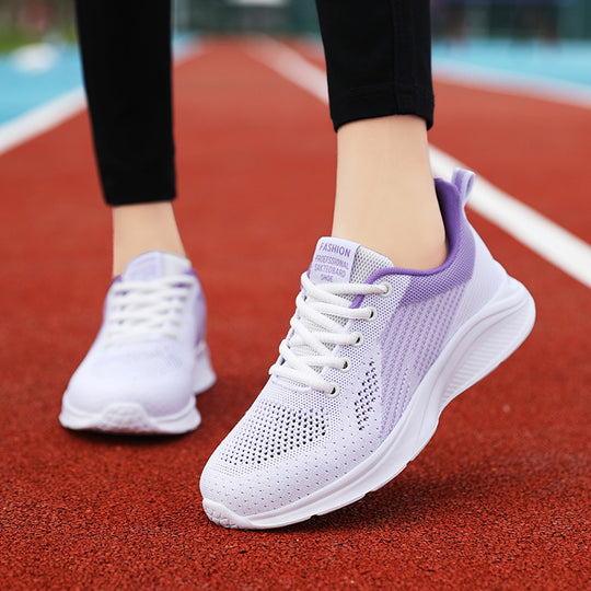 Damen Atmungsaktive Laufschuhe mit federleichter Sohle und elastischem Mesh-Obermaterial EB