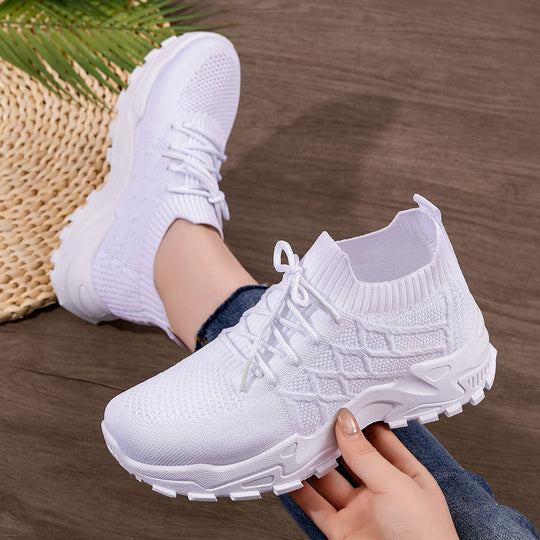 Damen Sportliche und atmungsaktive Laufschuhe mit elastischem Schaft EB