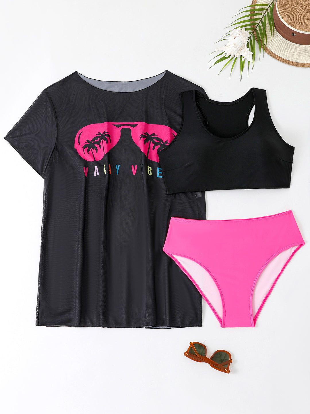 Damen Sportliches Bikini-Set mit leichtem Oberteil und modischem Design EB