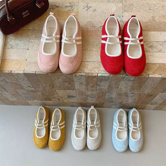 Damen Bequeme Slipper mit elastischen Riemen und modischem Design EB
