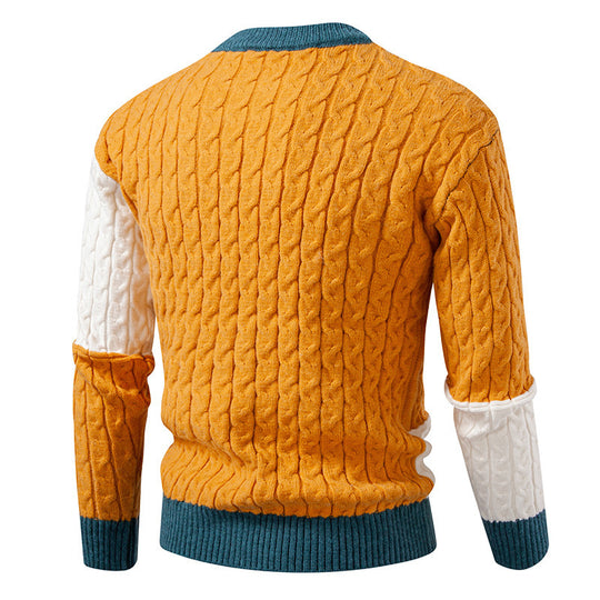 Herren modischer Strickpullover mit einzigartigem Muster und hohem Tragekomfort EB