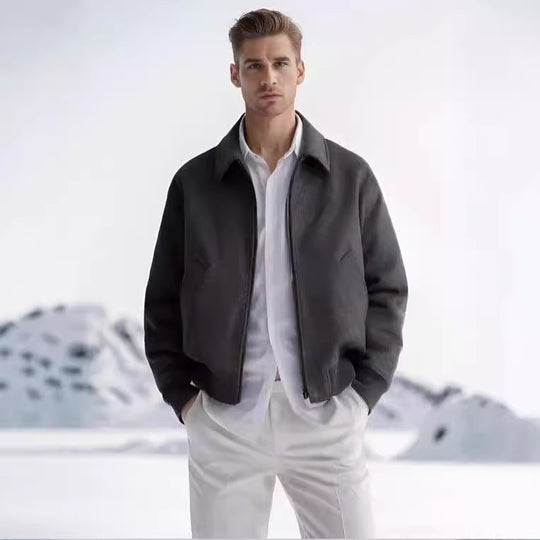 Damen lässige Fleece-Bomberjacke EB
