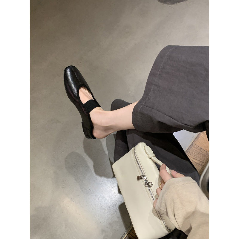 Damen Bequeme und elegante Ballerinas aus hochwertigem Leder EB