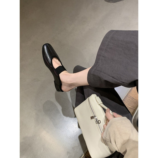 Damen Bequeme und elegante Ballerinas aus hochwertigem Leder EB