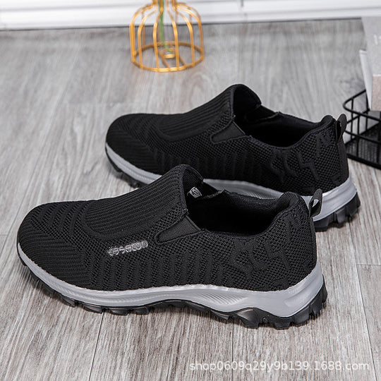 Damen Bequeme Slip-On Laufschuhe mit atmungsaktivem Obermaterial EB