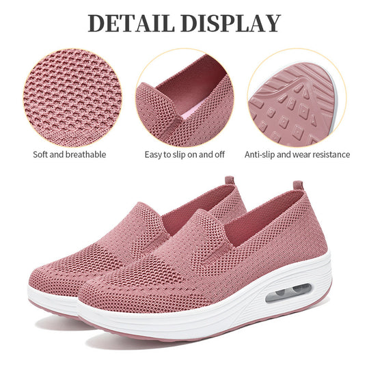 Damen Komfortable und atmungsaktive Slip-On Sneakers EB