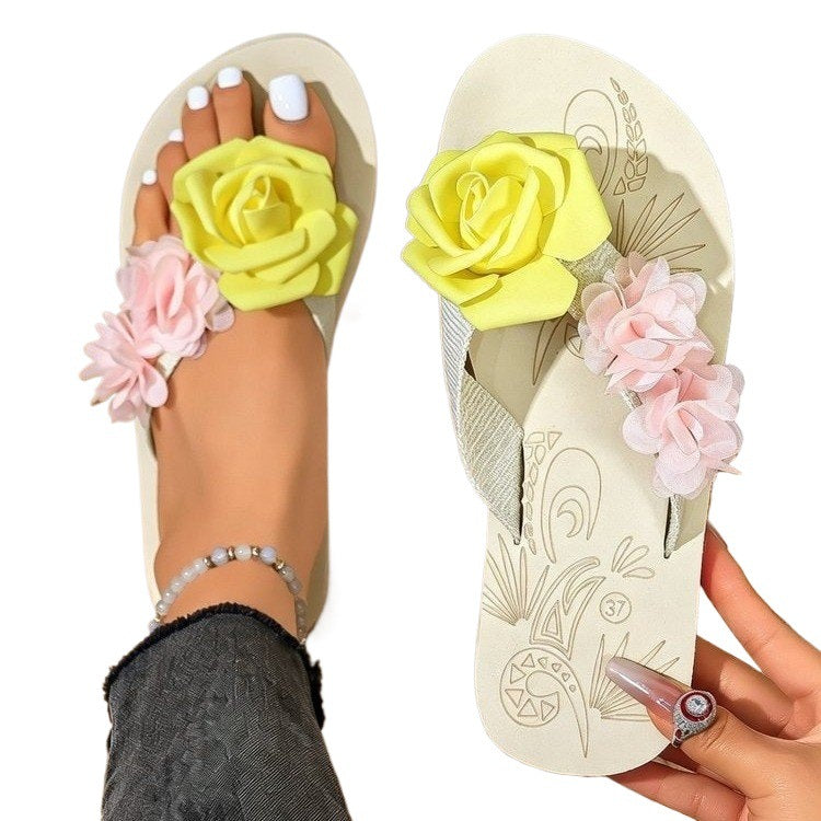 Damen Komfortable Zehentrenner Sandalen EB