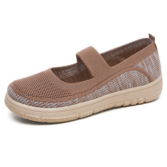 Damen Leichte Freizeit-Schuhe mit elastischem Riemen EB