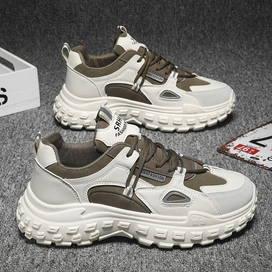 Damen Modische Chunky Sneakers mit dämpfender Sohle und atmungsaktivem Obermaterial EB