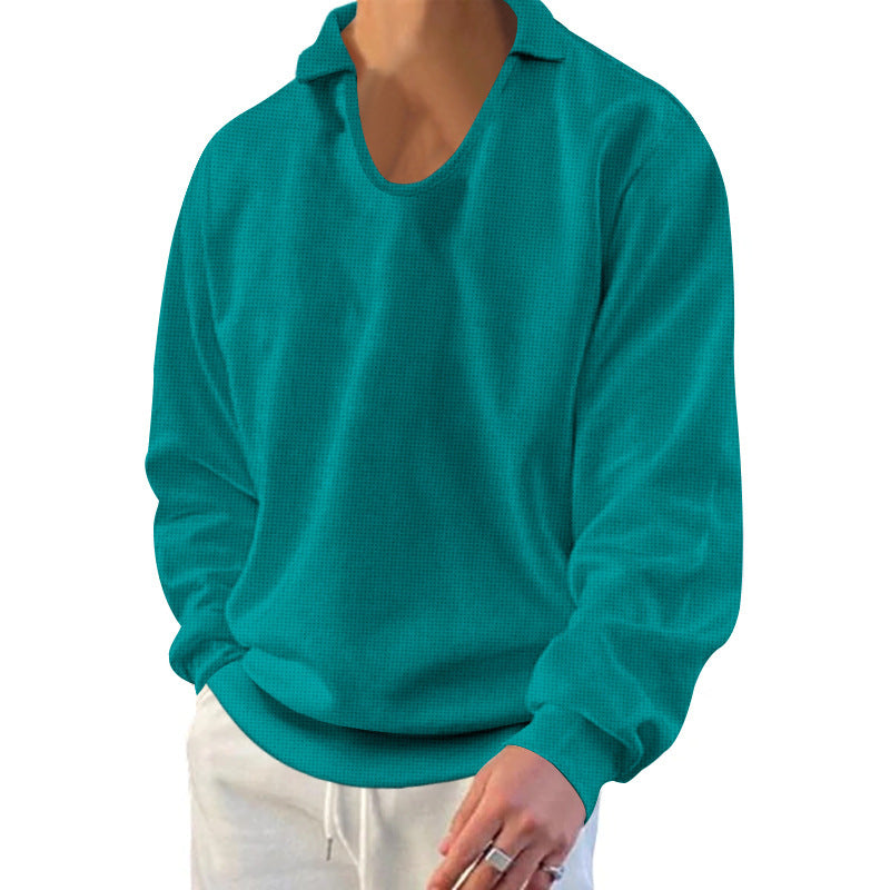 Herren lässiger Pullover mit strukturiertem Stoff und modernem Schnitt EB