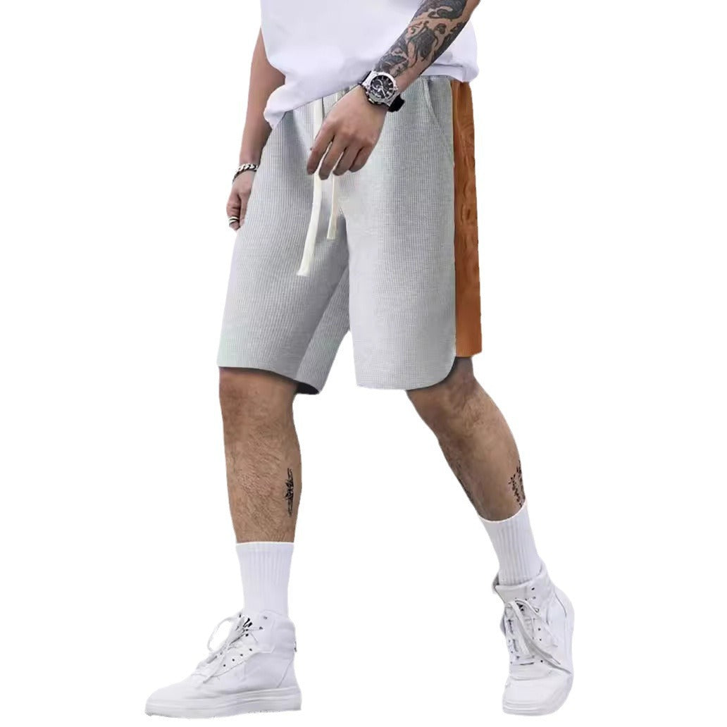 Herren stylische Freizeithose mit atmungsaktiver Struktur und seitlichen Kontraststreifen EB