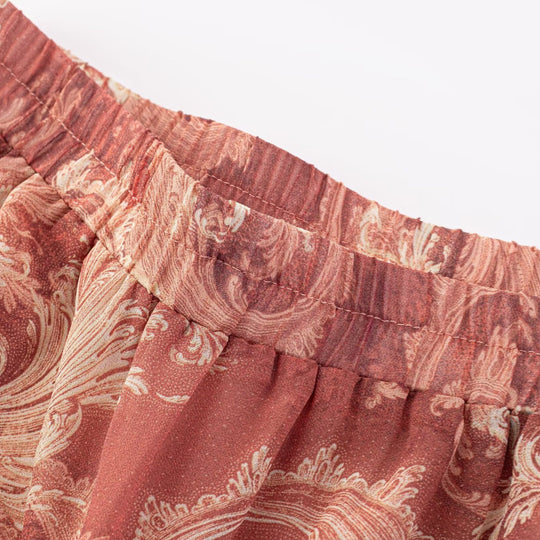 Damen Maxi-Rock mit voluminösem Stufendesign EB