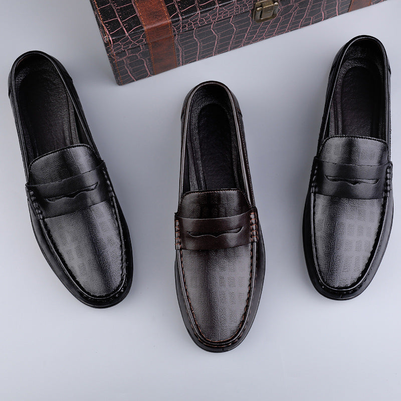 Herren Elegante Mokassins aus hochwertigem Leder mit rutschfester Sohle EB