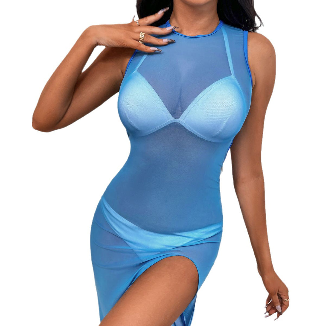 Damen Elegantes und transparentes Sommerkleid von EB