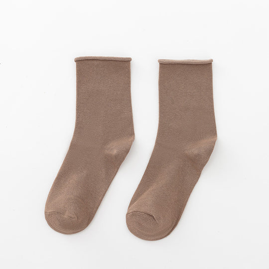 Damen Komfortable Baumwollsocken im klassischen Stil EB