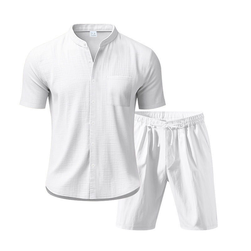 Herren Kurzarm-Set mit hochwertigem, atmungsaktivem Gewebe und elastischem Bund EB