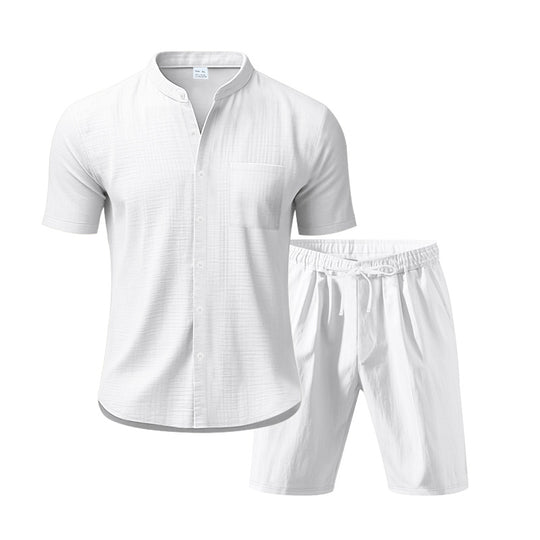 Herren Kurzarm-Set mit hochwertigem, atmungsaktivem Gewebe und elastischem Bund EB
