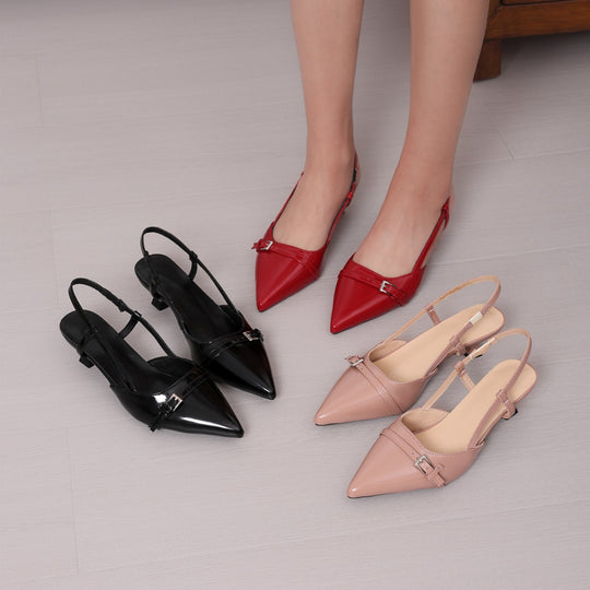 Damen Slingback-Pumps mit elegantem Design und modischem Riemen EB