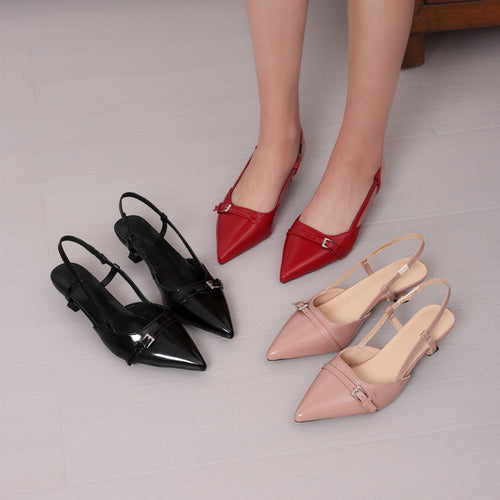 Damen Slingback-Pumps mit elegantem Design und modischem Riemen EB