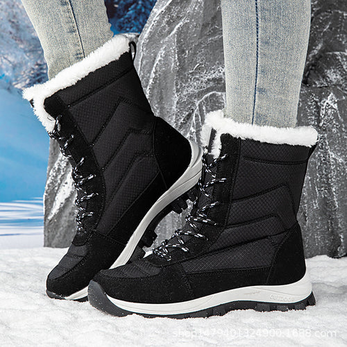 Damen wasserdichte Winterstiefel mit isolierendem Futter und rutschfester Sohle EB