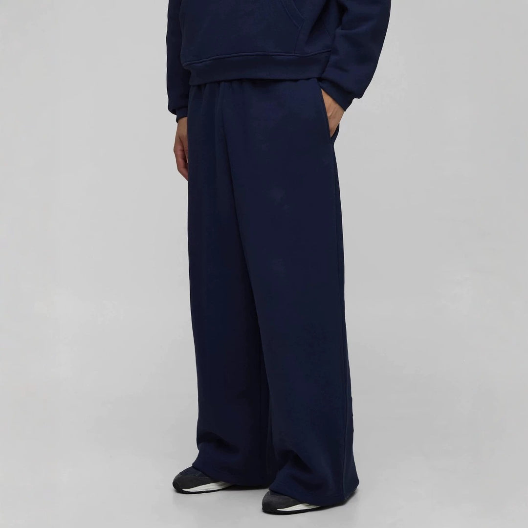 Unisex nan gefütterte Sweatpants mit elastischem Komfortbund, geradem Bein und seitlichen Eingrifftaschen EB