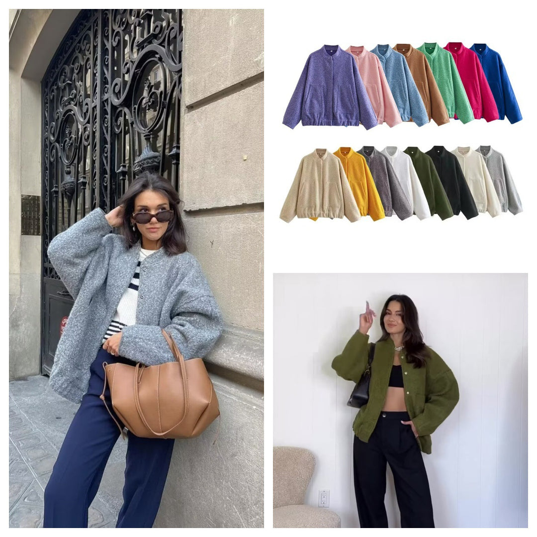 Damen Oversize-Winterjacke mit praktischen Taschen EB
