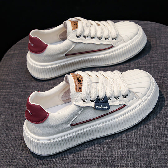 Damen Modische Sneakers mit strukturierter Oberflächenverarbeitung und bequemer Laufsohle EB