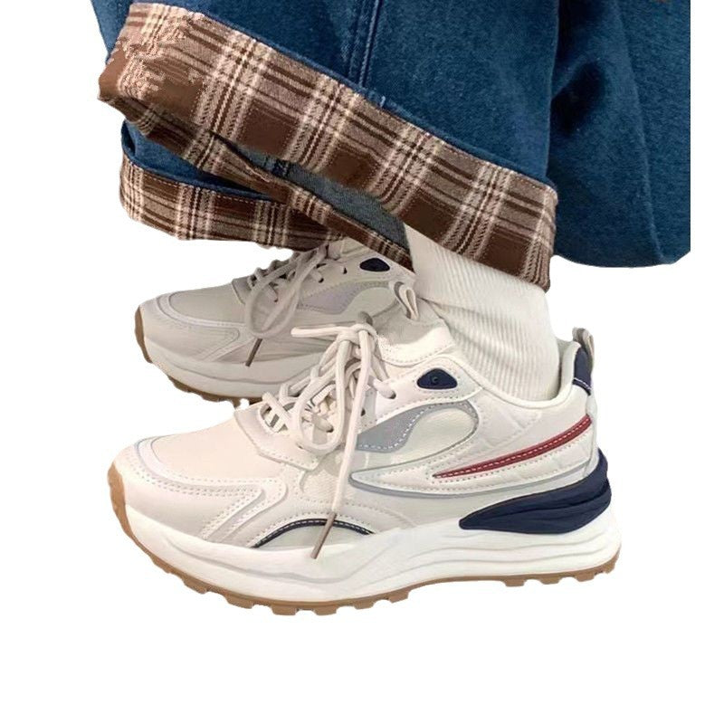 Damen sportliche Sneaker mit atmungsaktiver Mesh-Oberfläche und dämpfender Sohle EB
