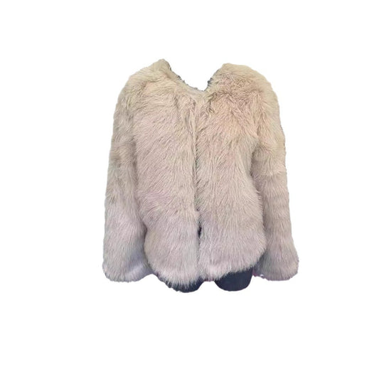 Damen Kuschelige Kunstfleecejacke EB
