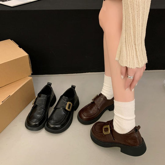 Damen modische Clogs mit dekorativem Schnallenverschluss und stabiler Sohle EB