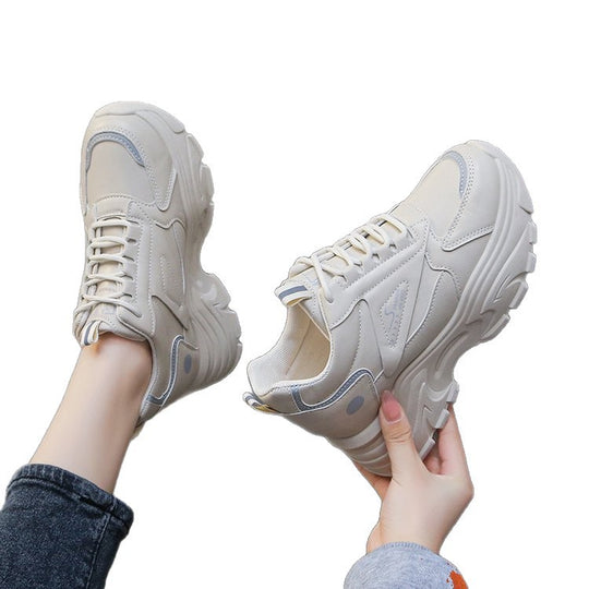 Damen Chunky Sneaker mit stabiler Plattform und atmungsaktivem Obermaterial EB
