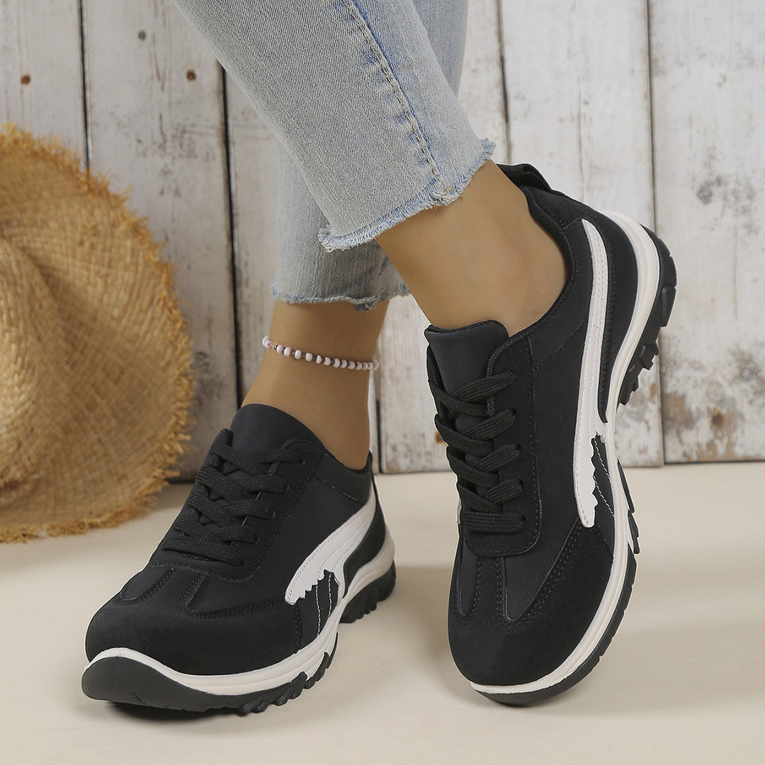 Damen sportliche Sneaker mit rutschfester Sohle und atmungsaktivem Obermaterial EB