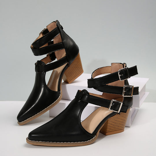 Damen Elegante Pumps mit verstellbaren Riemen und schickem Design EB