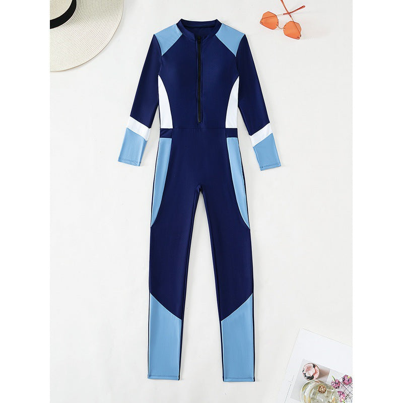Damen Sportlicher Neoprenanzug mit hohem Kragen EB