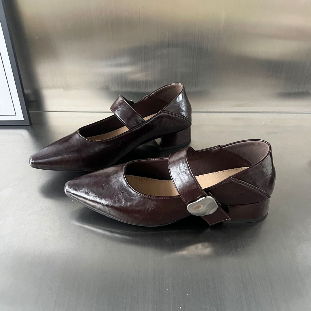 Damen elegante Slingback-Ballerinas mit modernen Akzenten EB