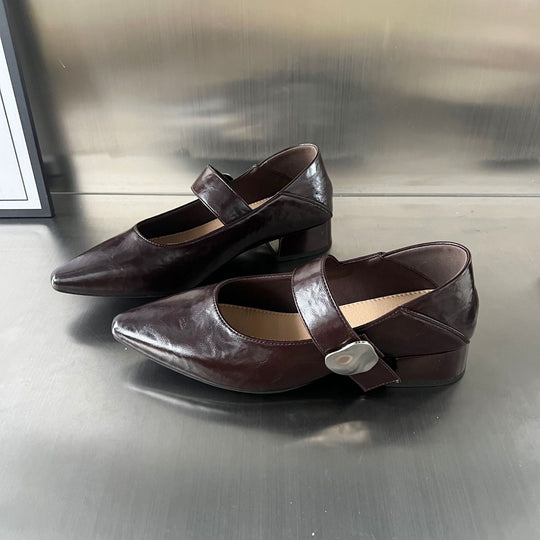 Damen elegante Slingback-Ballerinas mit modernen Akzenten EB