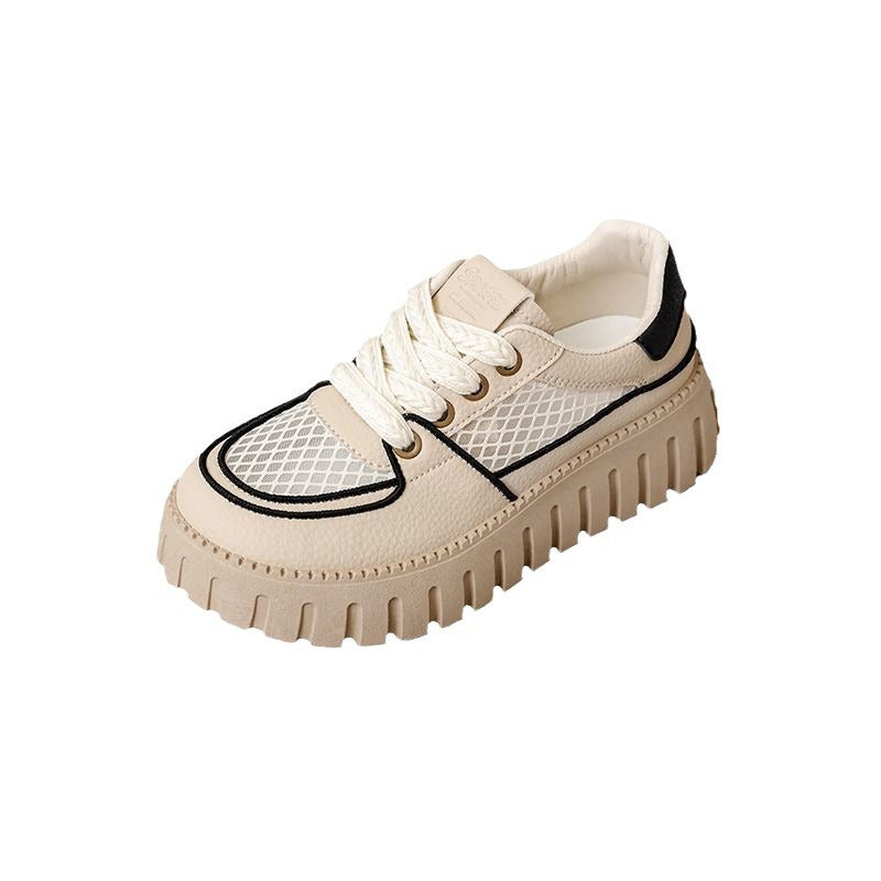 Damen modische Lifestyle-Sneaker mit texturiertem Obermaterial und dämpfender Sohle EB