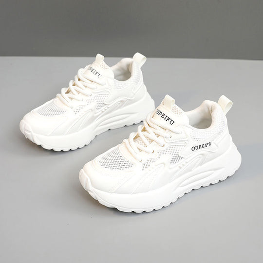 Damen Sportliche atmungsaktive Sneakers mit dämpfender Laufsohle und trendigem Design EB