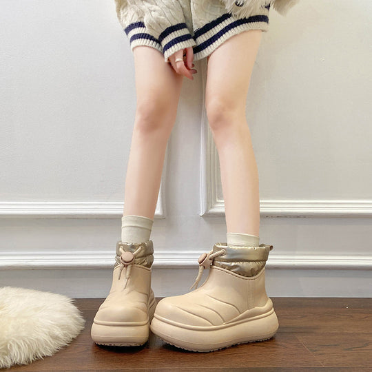 Damen modische Winterstiefel mit dämpfendem Innenfutter und wasserabweisender Oberfläche EB