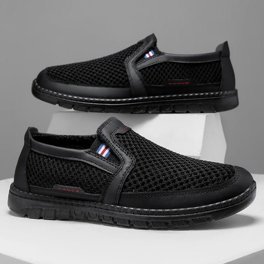 Damen Bequeme Slip-On Schuhe mit atmungsaktivem Obermaterial EB
