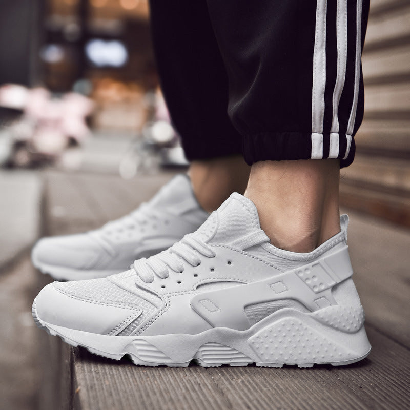 Damen sportliche Sneaker mit atmungsaktiver Oberflächenstruktur und rutschfester Sohle EB