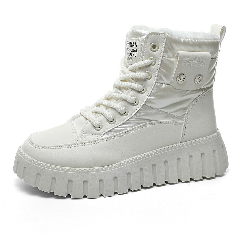 Damen modische Winterstiefel mit temperaturisolierendem Innenfutter und rutschfester Sohle EB