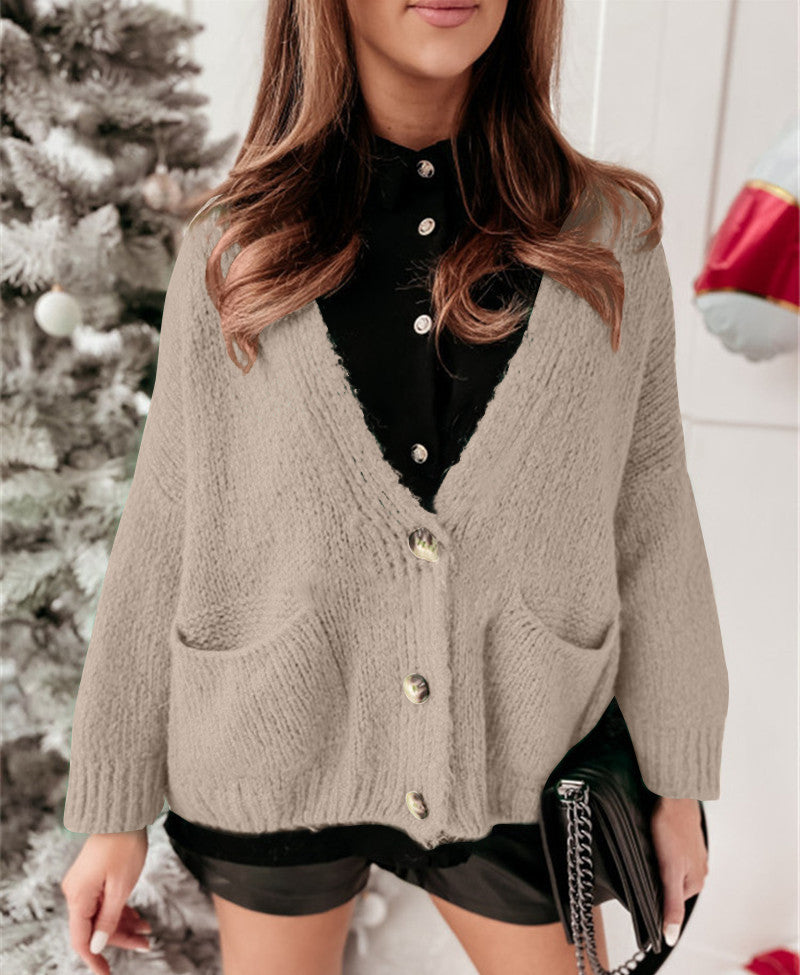 Damen lässiger Strickjacke EB
