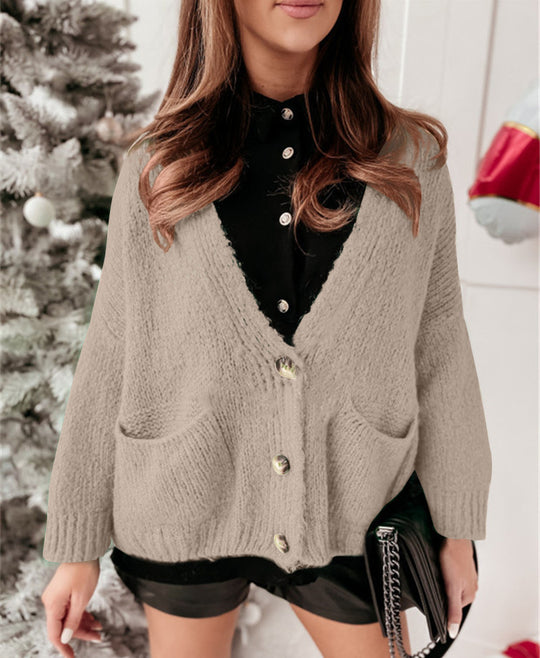 Damen lässiger Strickjacke EB