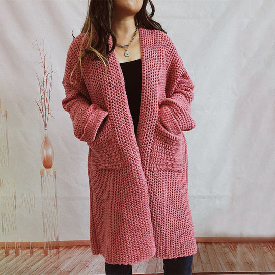 EB | Einfarbige Strickjacke