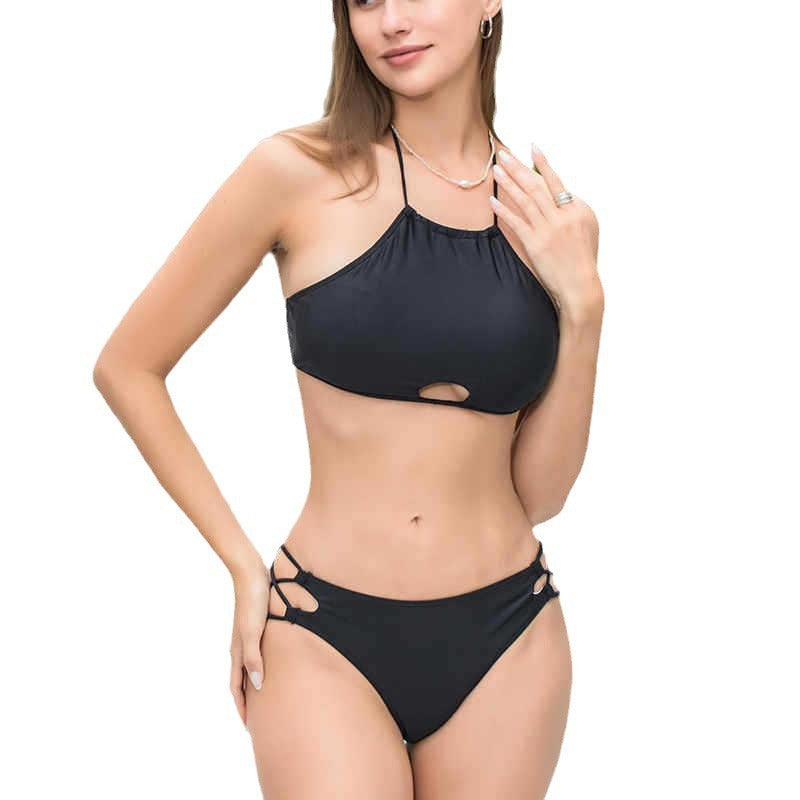 Damen Sportliches Bikini-Set mit raffiniertem Schnitt EB