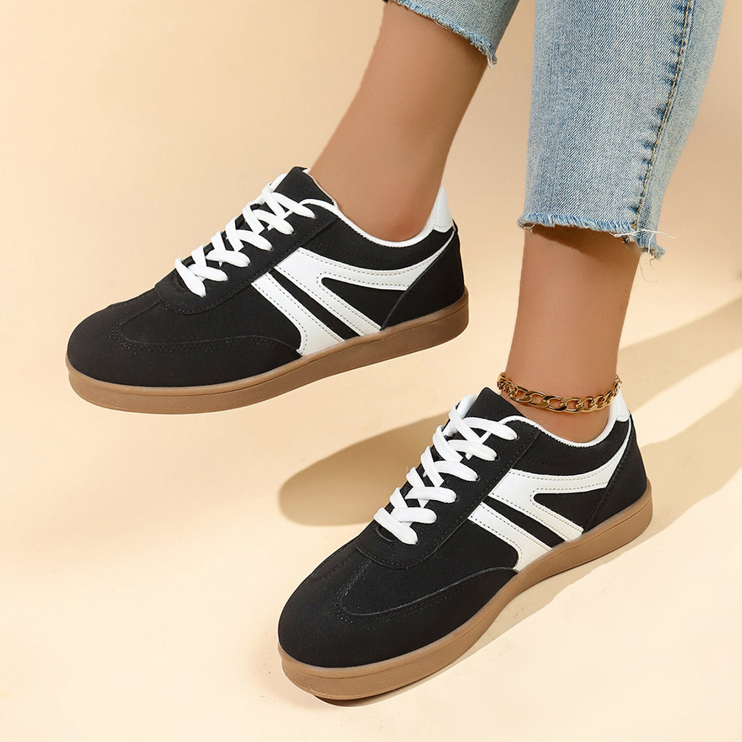 Damen sportliche Freizeitsneaker mit rutschfester Laufsohle und atmungsaktivem Obermaterial EB