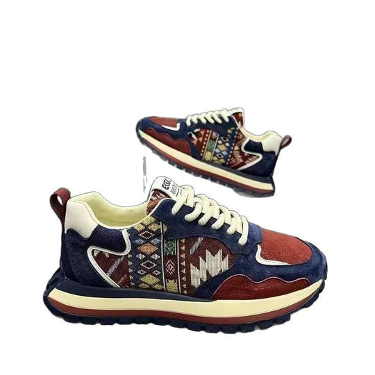 Damen Sportliche Sneaker mit einzigartigem geometrischen Design und dämpfender Sohle EB