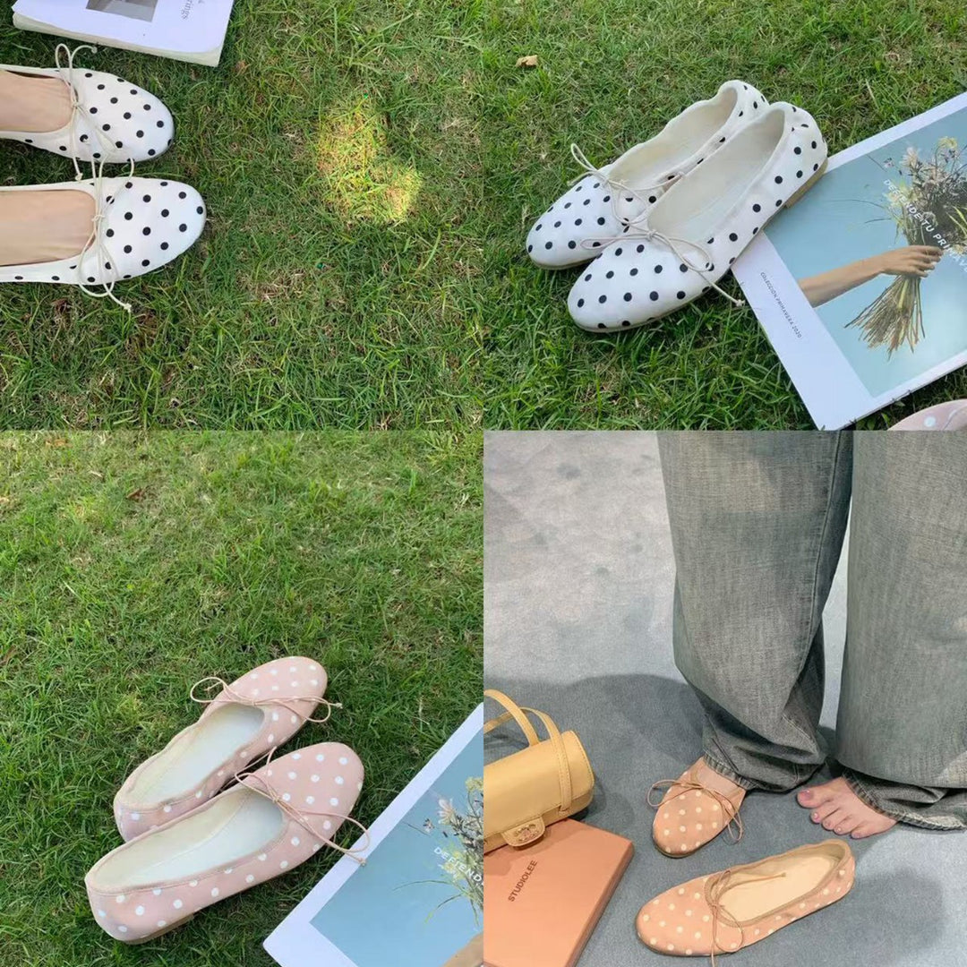 Damen Ballerinas mit femininem Schleifenakzent und weicher Innensohle EB